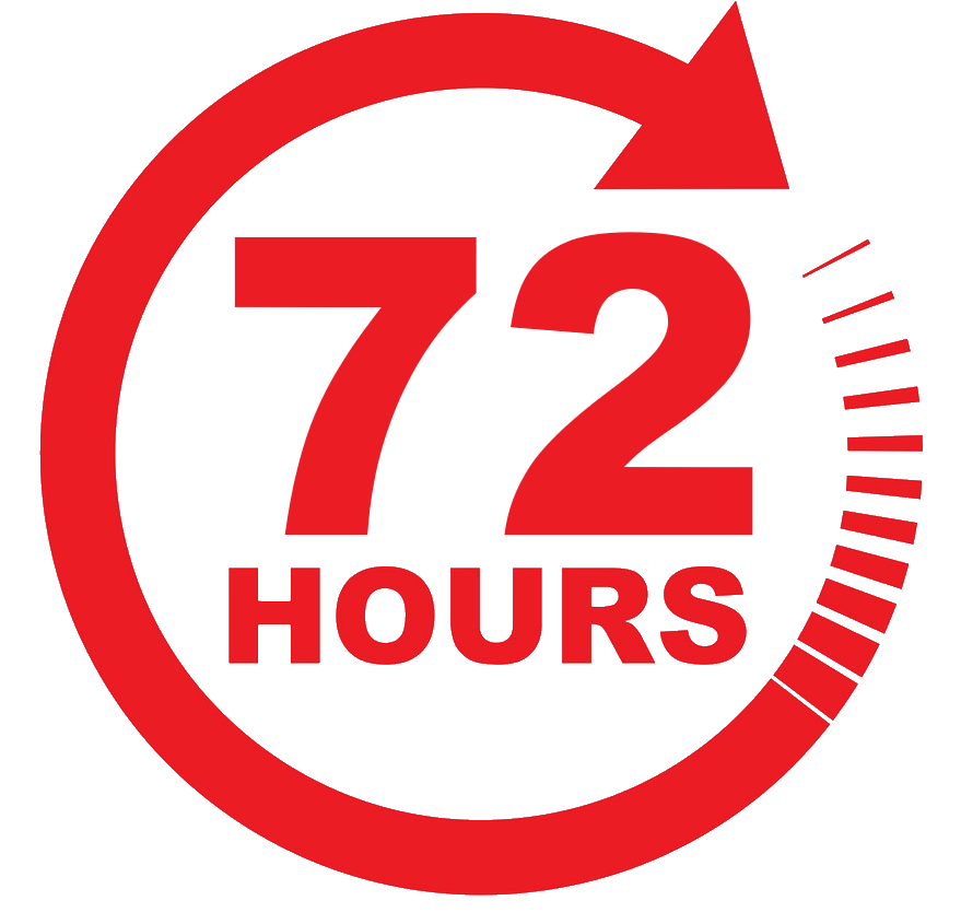 72 hours service